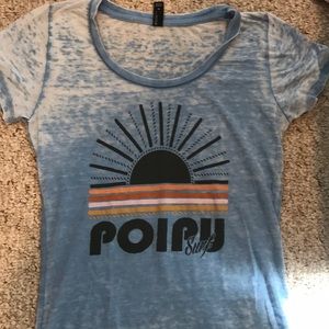 Blue surf T-shirt from Kauai, Hawaii.